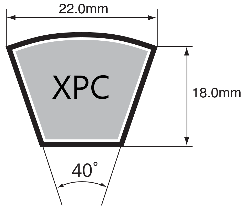 XPC 4000 Cogged Wedge Belt Mitsuboshi - Image 2