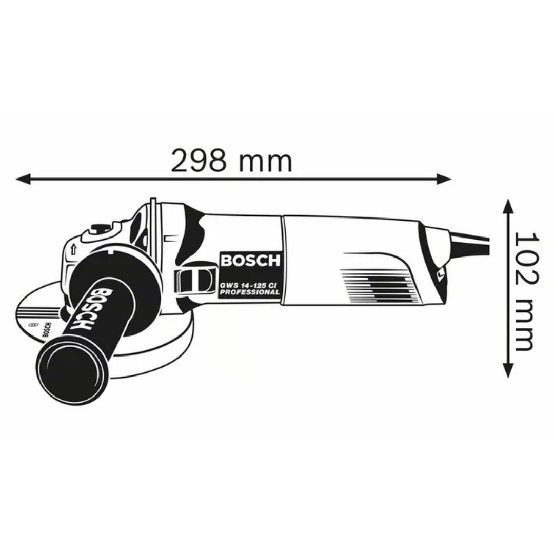 GWS 14-125 CI Angle Grinder BOSCH - Image 2