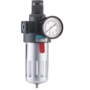 F & R + L With Bracket Metal Guard & Pressure Gauge (Air Tech Type)