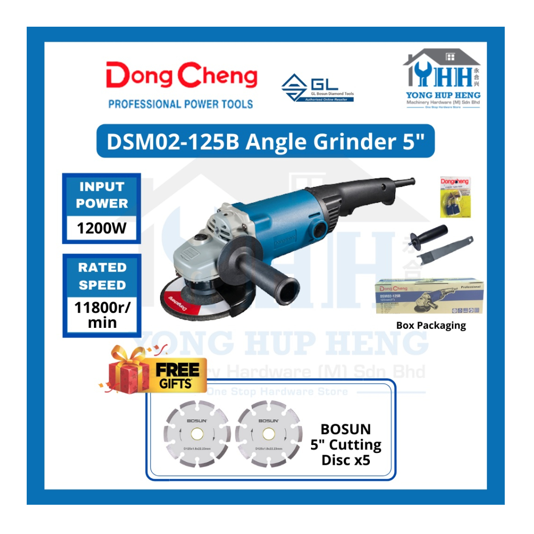 S1M-FF02-125B 5"Angle Grinder M/C Type Dongcheng - Image 3