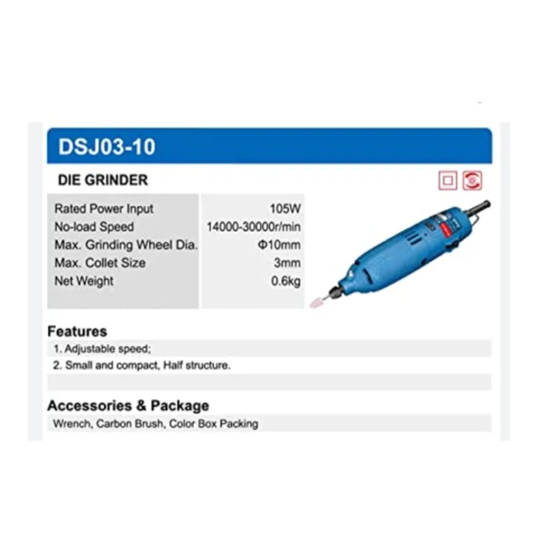 S1J-FF-03-10 3 MM Die Grinding V/R Speed - Image 3