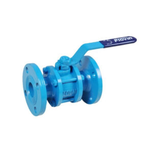 Cast Iron (CI) 3PC PTFE Seated Flange End 150# Ball Valve FLOVIN